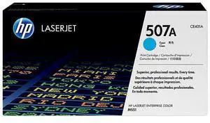 HP 507A Cyan Original LaserJet Toner Cartridge, ~6,000 pages, CE401A