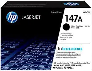 HP 147A Black Original LaserJet Toner Cartridge, ~10,500 pages, W1470A