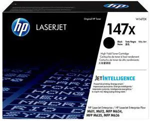 HP 147X High Yield Black Original LaserJet Toner Cartridge, ~25,200 pages,