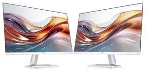 Dual HP Series 5 23.8 inch FHD Monitor with Speakers Bundle 23.8" FHD (1920 x