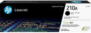 HP 210A Black Original LaserJet Toner Cartridge, ~ 2,000 pages, W2100A