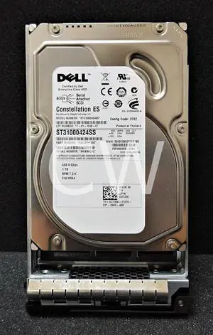 (NOT FOR HOME PC!) Dell U738K 0U738K 1TB 7200RPM 6Gb/s 16MB 3.5in SAS Hard Drive ST31000424SS