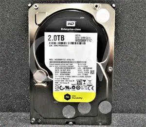 WD2000FYYZ Western Digital 2TB 7200RPM 6Gbps 3.5" SATA Hard Drive (WD2000FYYZ)