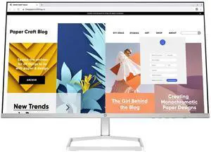 HP Series 5 27 inch FHD White Monitor - 527sw 27" FHD (1920 x 1080) 48-100 Hz