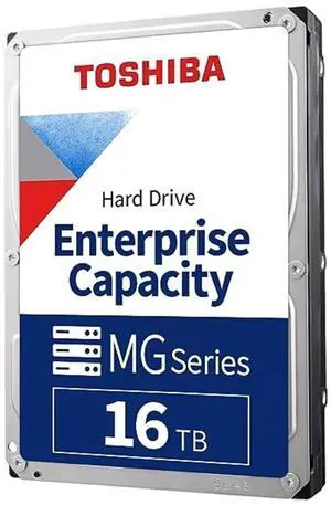 TOSHIBA MG09 Series 16TB 7200 RPM 512MB Cache SATA 6.0Gb/s 3.5" HDD MG09ACA16TE