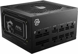 MSI 850W 80 PLUS Gold Modular Power Supply MAG A850GL PCIE5 II