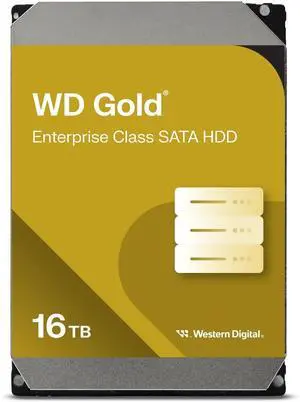 WD Gold 16TB Enterprise Class SATA HDD 7200RPM 512MB Cache 3.5" Internal HDD
