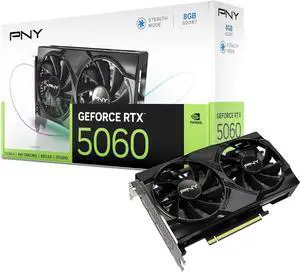PNY NVIDIA GeForce RTX 5060 8GB Dual Fan Graphics Card VCG50608DFXPB1