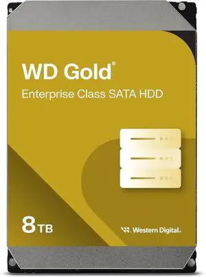 WD 8TB Gold Enterprise Class Internal Hard Drive 7200RPM 256MB 3.5" WD8005FRYZ