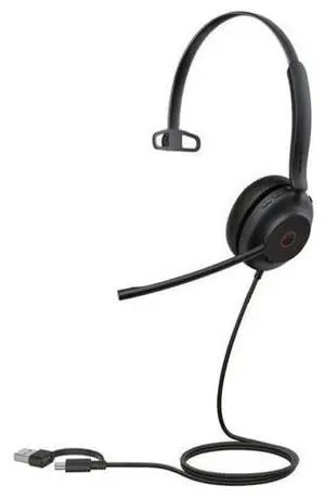 Yealink UH35 Mono Teams USB Headset with Mic & Noise Cancelling USB-C/A 1308165