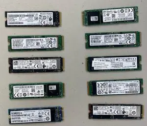 256GB NVMe mSATA PCIe M.2 Solid State Drives (Lot of 10) Msata HDD Hard drive