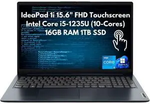 Lenovo IdeaPad 1i 15.6" FHD Touch Core i5-1235U 16GB 1TB SSD Cam Windows 11