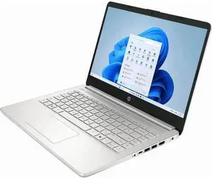 HP Laptop 14" HD Intel N150 16GB 128GB UFS Webcam Office 365 Win 11 S Silver