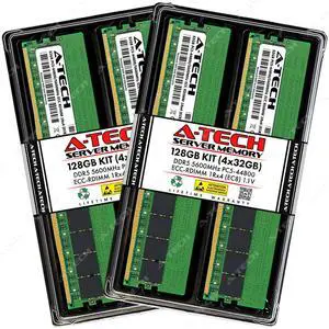 128GB 4x32GB PC5-5600 EC8 RDIMM Dell PowerEdge R660 Memory RAM