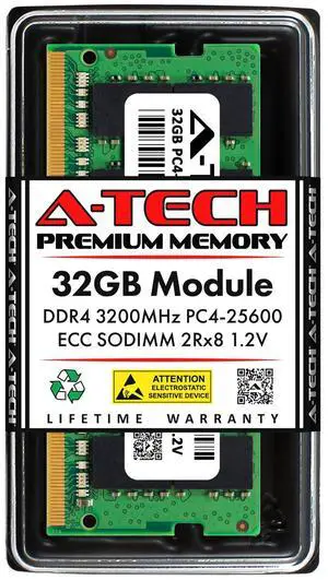 (NOT FOR HOME PC!) 32GB PC4-3200 ECC SODIMM Dell Precision 3240 Compact 7750 M5550 M5560 Memory RAM