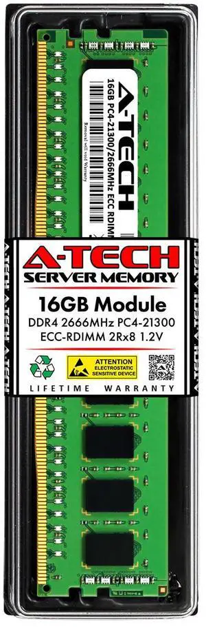 (NOT FOR HOME PC!) 16GB 2Rx8 PC4-21300 ECC REG RDIMM (DELL VM51C Equivalent) DDR4 Server Memory RAM