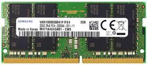 Samsung 32GB DDR4 SODIMM 3200 MHz PC4-25600 Laptop Memory RAM (M471A4G43AB1-CWE)