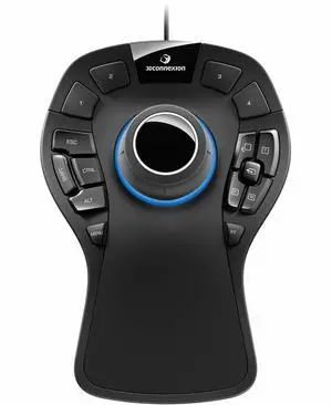 3Dconnexion SpaceMouse Pro - Cable - Black - USB - 15 Programmable Button