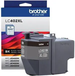 Brother LC402XLBKS Original High Yield Inkjet Ink Cartridge - Black Pack