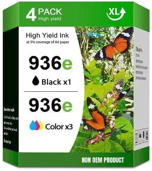936e Ink Cartridge Compatible with HP Officejet Pro 9125e 9120e 9730e 9135e 9130 936e Ink Cartridge Compatible with HP Officejet Pro 9125e 9120e 9730e 9135e 9130