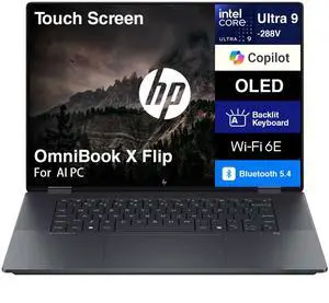 HP OmniBook 16" 2.8K Touch Intel Core Ultra 9-288V 3.30GHz 32GB 2TB SSD W11H HP OmniBook 16" 2.8K Touch Intel Core Ultra 9-288V 3.30GHz 32GB 2TB SSD W11H