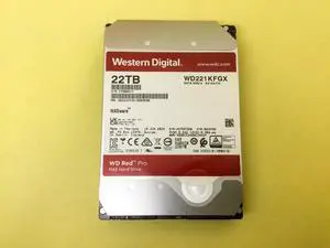 WD Red Pro 22TB 7200RPM SATA 6Gb/s 3.5in NAS Internal HDD WD221KFGX WD Red Pro 22TB 7200RPM SATA 6Gb/s 3.5in NAS Internal HDD WD221KFGX