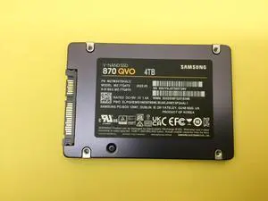 Samsung 870 QVO Series 4TB 2.5 inch SATAIII Internal SSD MZ-77Q4T0 Samsung 870 QVO Series 4TB 2.5 inch SATAIII Internal SSD MZ-77Q4T0