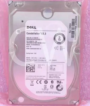 (NOT FOR HOME PC!) 55H49 055H49 DELL ST3000NM0023 3TB 7.2K RPM 6Gbps 3.5" SAS HDD Hard Drive (NOT FOR HOME PC!) 55H49 055H49 DELL ST3000NM0023 3TB 7.2K RPM 6Gbps 3.5" SAS HDD Hard Drive