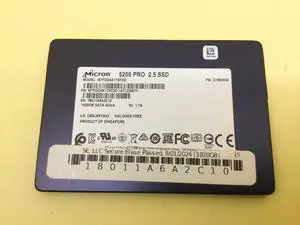 Micron 5200 PRO 1.92TB SATA 6Gb/s 2.5" Internal SSD MTFDDAK1T9TDD Micron 5200 PRO 1.92TB SATA 6Gb/s 2.5" Internal SSD MTFDDAK1T9TDD