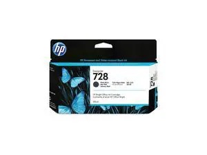 HP 728 130-ml Matte Black DesignJet Ink Cartridge, 3WX25A HP 728 130-ml Matte Black DesignJet Ink Cartridge, 3WX25A