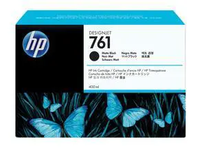HP 761 400-ml Matte Black DesignJet Ink Cartridge, CM991A HP 761 400-ml Matte Black DesignJet Ink Cartridge, CM991A