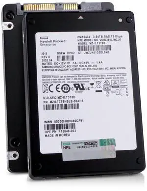 (NOT FOR HOME PC!) HP/Samsung PM1643a 3.84TB MZILT3T8HBLS SAS 12Gb/s 3D TLC 1 DWPD 2.5" SSD (NOT FOR HOME PC!) HP/Samsung PM1643a 3.84TB MZILT3T8HBLS SAS 12Gb/s 3D TLC 1 DWPD 2.5" SSD