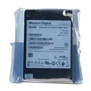 WD SN640 960GB WUS4BB096D7P3E4 0TS1849 PCIe Gen 3.1 x4 4GB/s U.2 NVMe 2.5" SSD WD SN640 960GB WUS4BB096D7P3E4 0TS1849 PCIe Gen 3.1 x4 4GB/s U.2 NVMe 2.5" SSD