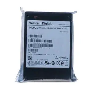 WD DC SN200 1.6TB HUSMR7616BDP301 0TS1885 PCIe Gen 3.0x4 4GB/s U.2 NVMe 2.5" SSD WD DC SN200 1.6TB HUSMR7616BDP301 0TS1885 PCIe Gen 3.0x4 4GB/s U.2 NVMe 2.5" SSD