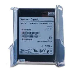 WD DC SN840 1.6TB WUS4C6416DSP3X1 0TS1874 PCIe Gen 3.1x4 4GB/s U.2 NVMe 2.5" SSD WD DC SN840 1.6TB WUS4C6416DSP3X1 0TS1874 PCIe Gen 3.1x4 4GB/s U.2 NVMe 2.5" SSD