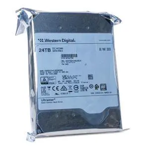 WD DC HC580 24TB WUH722424ALE6L4 0F62796 7.2K RPM SATA 6Gb/s 512e 3.5" HDD WD DC HC580 24TB WUH722424ALE6L4 0F62796 7.2K RPM SATA 6Gb/s 512e 3.5" HDD