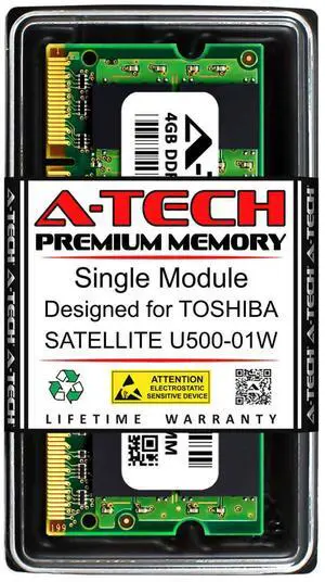 4GB PC2-6400 DDR2 800 MHz Memory RAM for TOSHIBA SATELLITE U500-01W 4GB PC2-6400 DDR2 800 MHz Memory RAM for TOSHIBA SATELLITE U500-01W