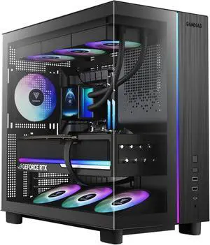Gamdias PC Case ATX Micro ATX Mini ITX ARGB Fans Tempered Glass (Black) ATLAS M4 Gamdias PC Case ATX Micro ATX Mini ITX ARGB Fans Tempered Glass (Black) ATLAS M4
