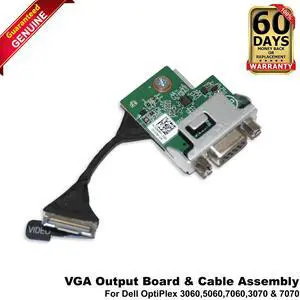 Lot 10 Dell OptiPlex 3060 5060 SFF VGA Output Daughter Board With Cable GW0RH Lot 10 Dell OptiPlex 3060 5060 SFF VGA Output Daughter Board With Cable GW0RH