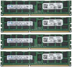 Samsung 32GB 4x8GB PC3L-10600R 1333MHz CL9 2Rx4 DDR3 Server RAM M393B1K70CH0-YH9 Samsung 32GB 4x8GB PC3L-10600R 1333MHz CL9 2Rx4 DDR3 Server RAM M393B1K70CH0-YH9