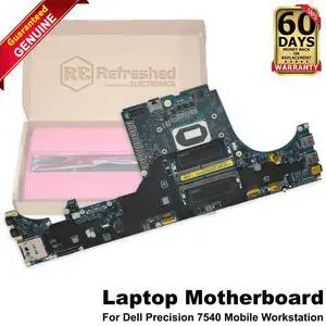 Dell Precision 7540 Laptop Motherboard Core i7-9850H 2.6GHz CPU LA-H271P GRT7C Dell Precision 7540 Laptop Motherboard Core i7-9850H 2.6GHz CPU LA-H271P GRT7C
