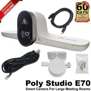 Poly Studio E70 Smart Dual Camera 4K 2x 20 MP Video Conferencing Webcam 842F8AA Poly Studio E70 Smart Dual Camera 4K 2x 20 MP Video Conferencing Webcam 842F8AA