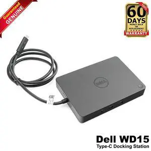 Dell K17A WD15 USB-C Docking Station 4K Dual Monitor HDMI DP VGA RJ45 No Adapter Dell K17A WD15 USB-C Docking Station 4K Dual Monitor HDMI DP VGA RJ45 No Adapter