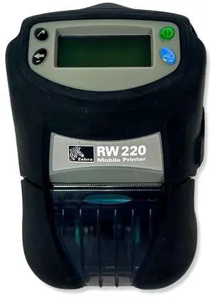 Zebra RW220 Mobile Thermal Label Printer 2" USB WiFi Bluetooth R2D-0UBA000N-L3 Zebra RW220 Mobile Thermal Label Printer 2" USB WiFi Bluetooth R2D-0UBA000N-L3