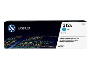 HP 312A Cyan LaserJet Toner Cartridge, ~2,700 pages, CF381A HP 312A Cyan LaserJet Toner Cartridge, ~2,700 pages, CF381A