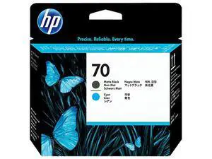 HP 70 Matte Black and Cyan DesignJet Printhead, C9404A HP 70 Matte Black and Cyan DesignJet Printhead, C9404A