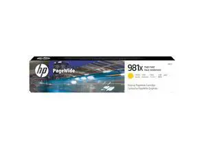 HP 981X High Yield Yellow Original PageWide Cartridge, ~10,000 pages, L0R11A HP 981X High Yield Yellow Original PageWide Cartridge, ~10,000 pages, L0R11A