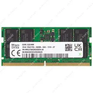 Hynix 16GB DDR5 5600 MHz PC5-44800 1Rx8 SODIMM Laptop Memory RAM HMCG78AGBSA092N Hynix 16GB DDR5 5600 MHz PC5-44800 1Rx8 SODIMM Laptop Memory RAM HMCG78AGBSA092N