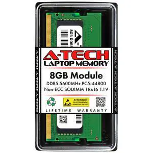8GB DDR5 PC5-44800 SODIMM (Replacement for Micron MTC4C10163S1SC56) Memory RAM 8GB DDR5 PC5-44800 SODIMM (Replacement for Micron MTC4C10163S1SC56) Memory RAM