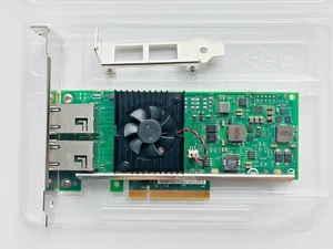 Dell 540-BBHD Intel X540-T2 10GbE Dual Port Copper RJ-45 NIC Network Adapter Dell 540-BBHD Intel X540-T2 10GbE Dual Port Copper RJ-45 NIC Network Adapter